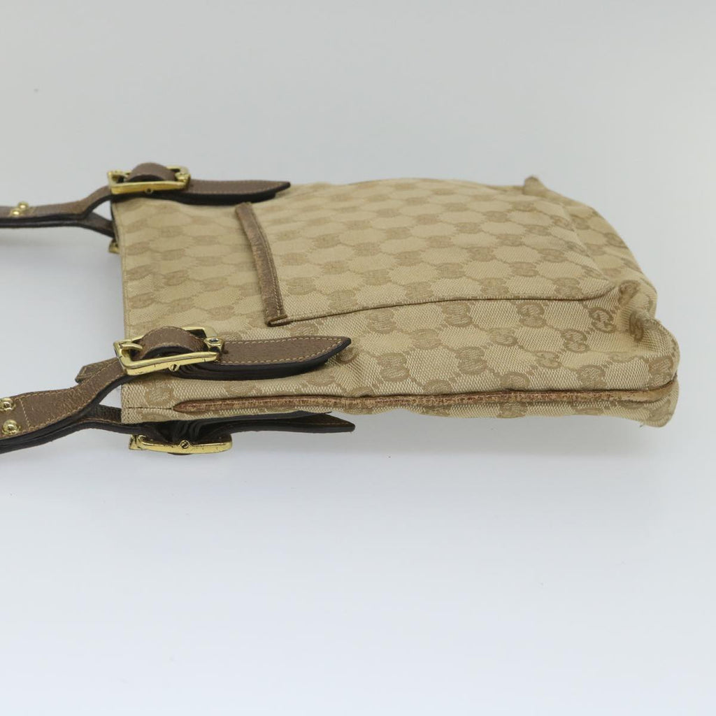 GUCCI GG Canvas Shoulder Bag Beige 115514 ep2073