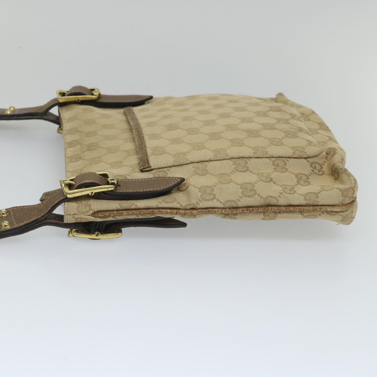 GUCCI GG Canvas Shoulder Bag Beige 115514 ep2073