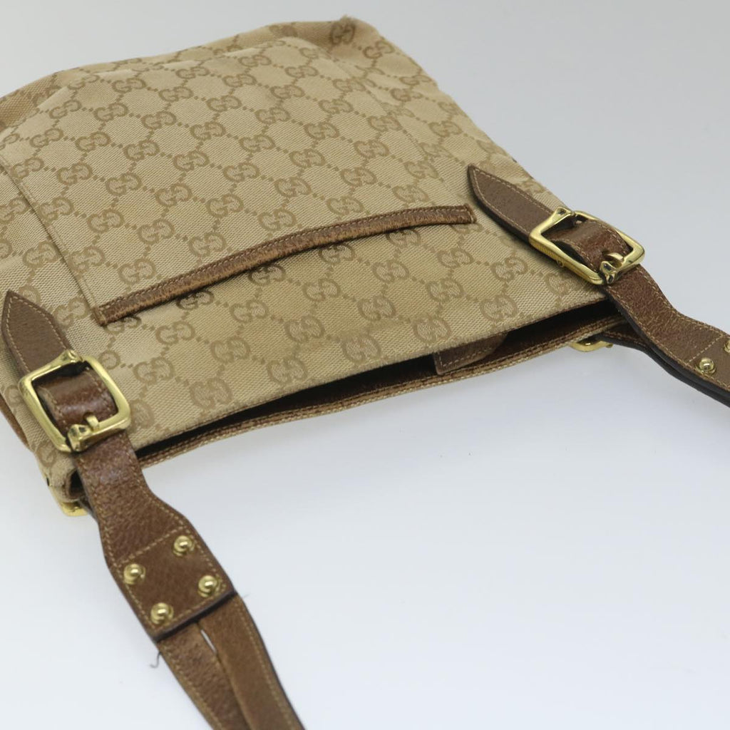 GUCCI GG Canvas Shoulder Bag Beige 115514 ep2073