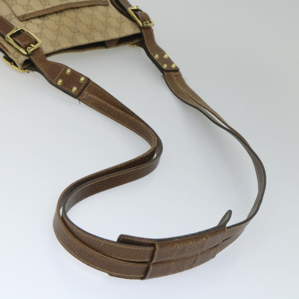 GUCCI GG Canvas Shoulder Bag Beige 115514 ep2073
