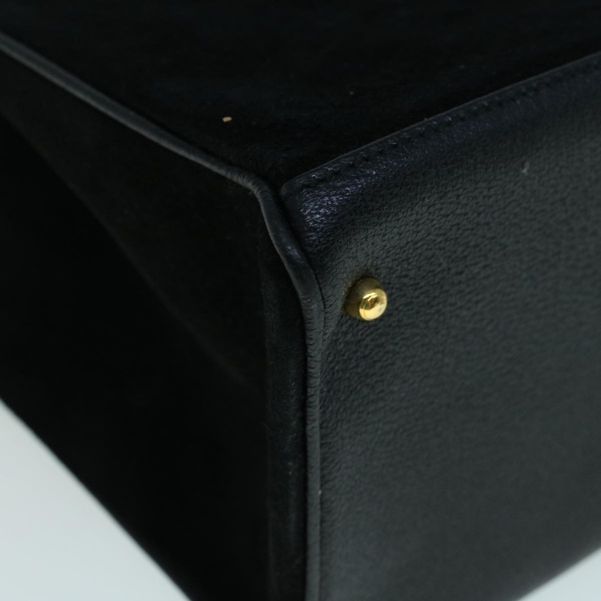 GUCCI Bamboo Hand Bag Suede 2way Black 002 2855 0322 0 ep2075