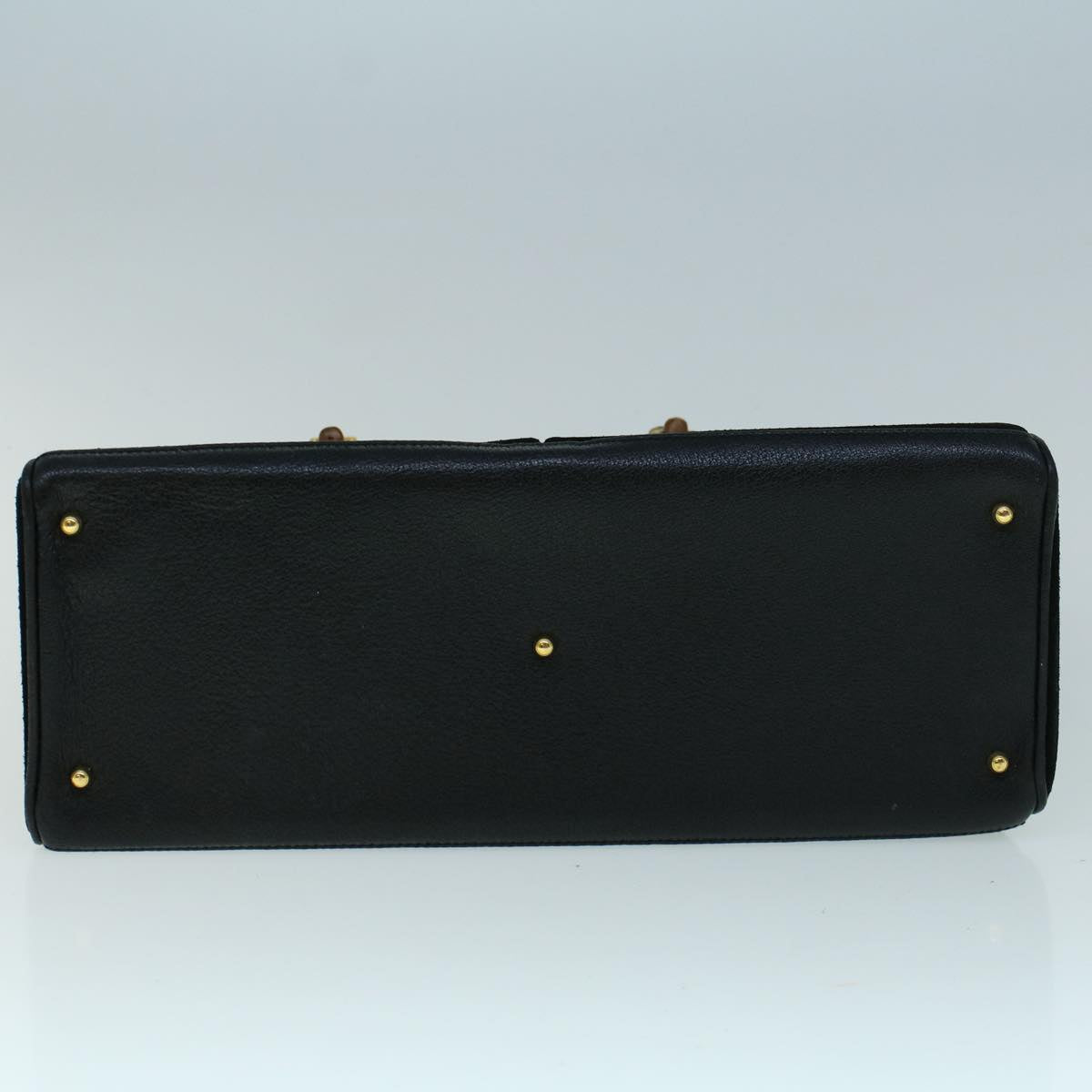 GUCCI Bamboo Hand Bag Suede 2way Black 002 2855 0322 0 ep2075