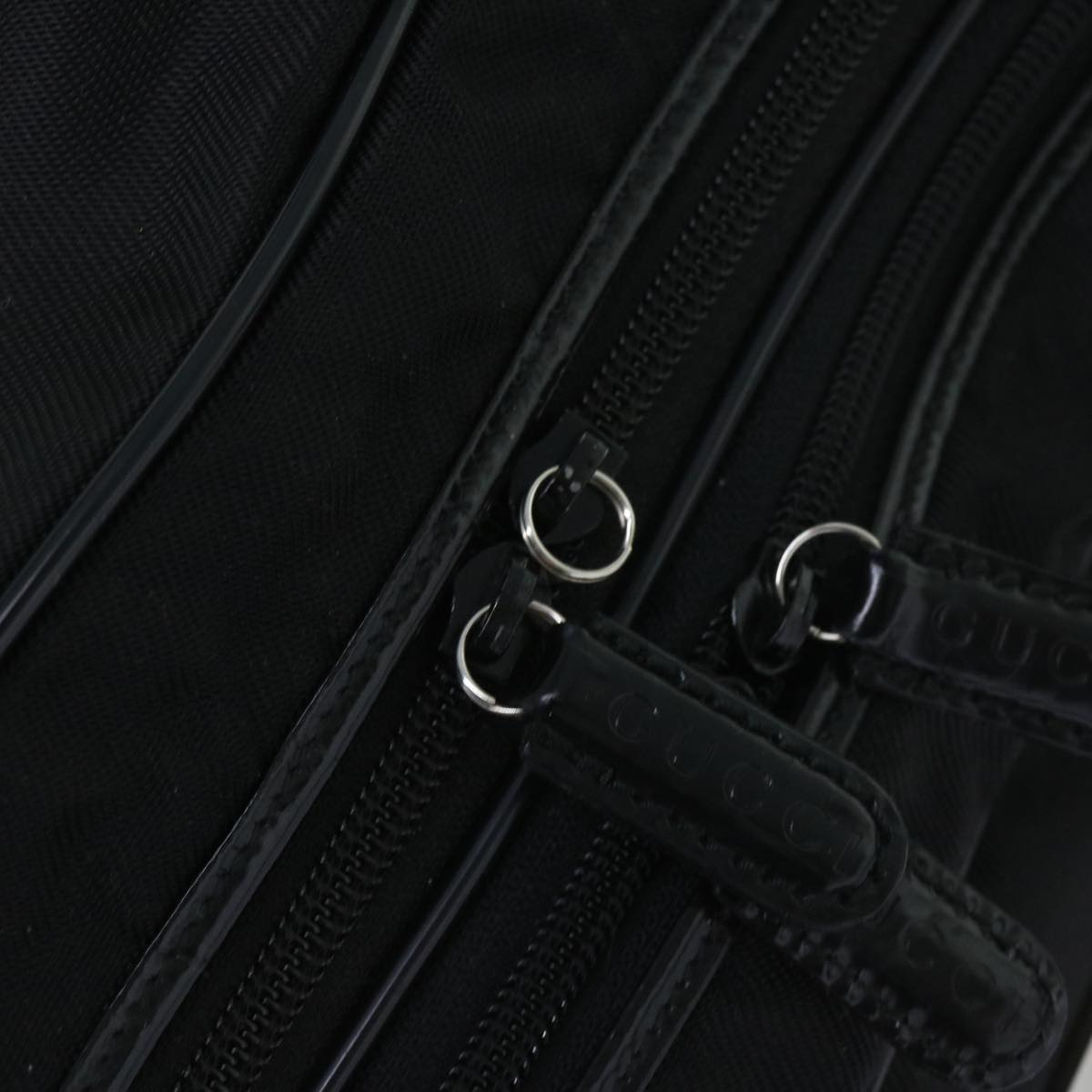 GUCCI Boston Bag Canvas Black 012 3754 0074 ep2080