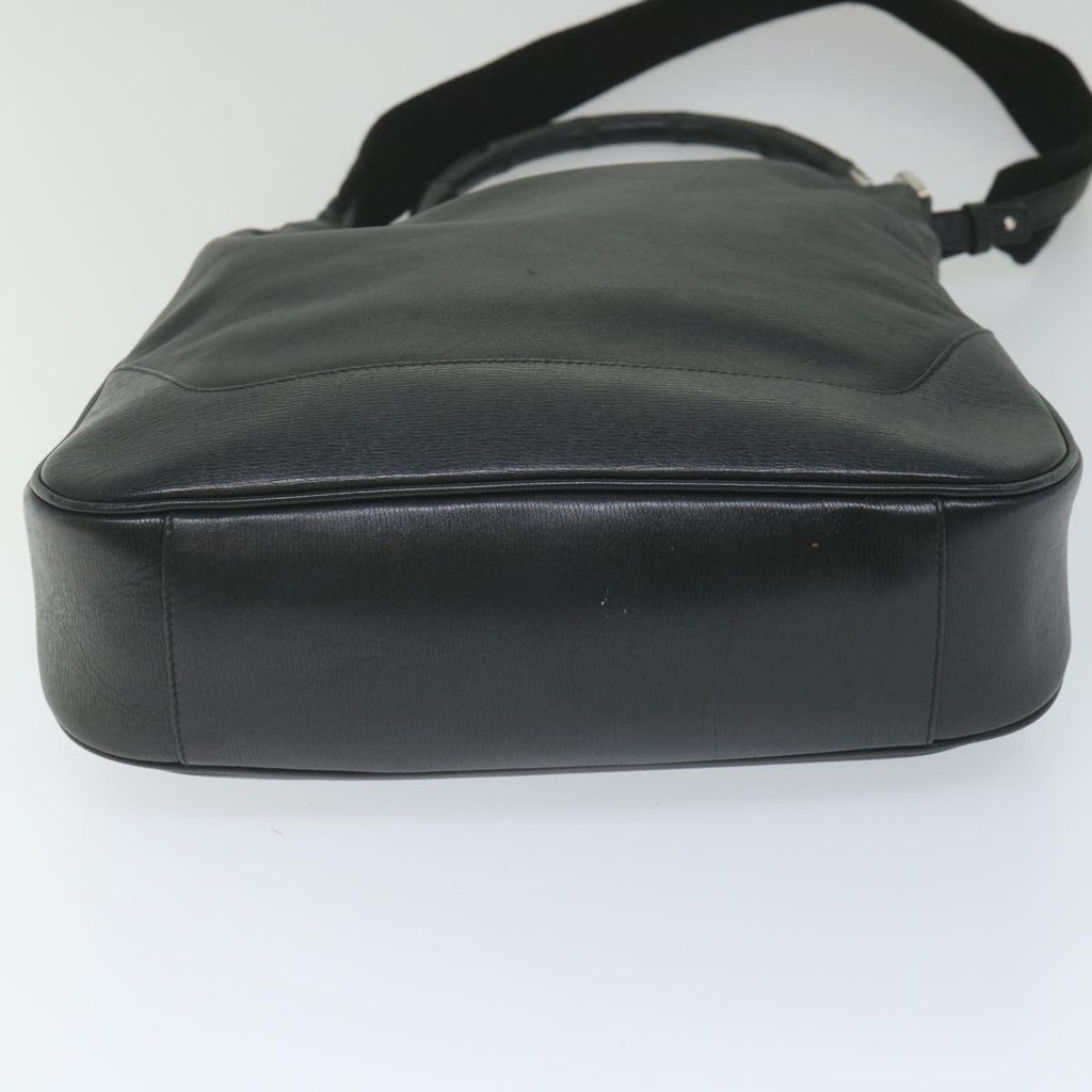 GUCCI Bamboo Shoulder Bag Leather Black 001 4058 1705 ep2085
