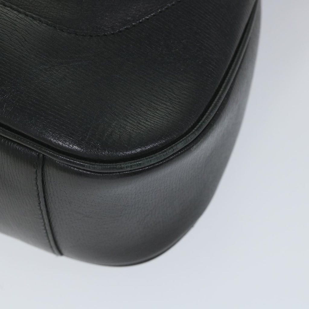 GUCCI Bamboo Shoulder Bag Leather Black 001 4058 1705 ep2085
