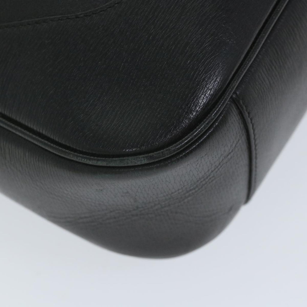 GUCCI Bamboo Shoulder Bag Leather Black 001 4058 1705 ep2085