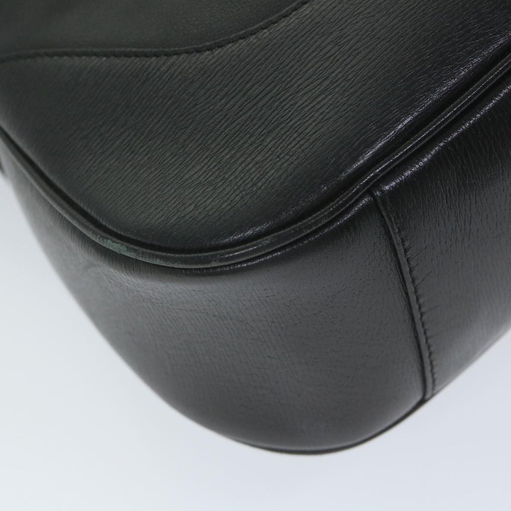 GUCCI Bamboo Shoulder Bag Leather Black 001 4058 1705 ep2085