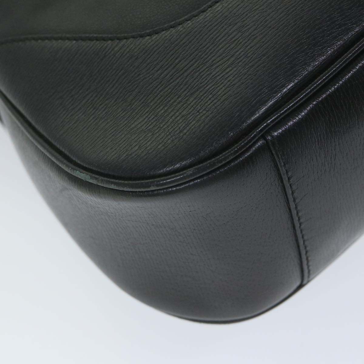 GUCCI Bamboo Shoulder Bag Leather Black 001 4058 1705 ep2085