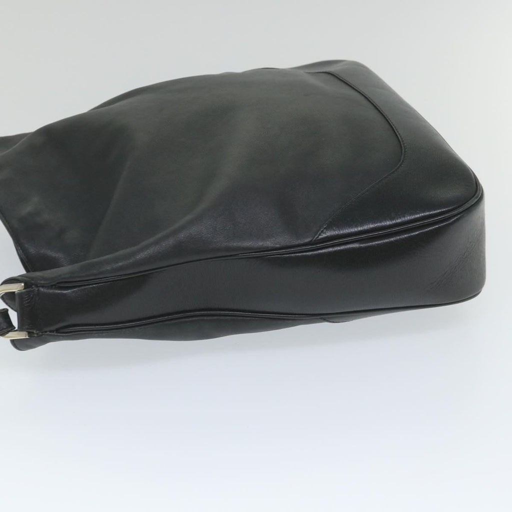 GUCCI Bamboo Shoulder Bag Leather Black 001 4058 1705 ep2085