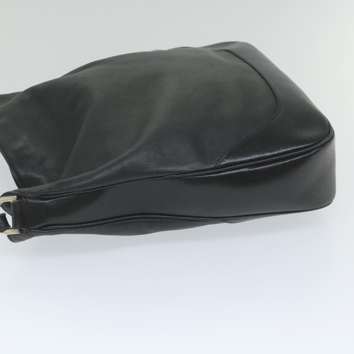 GUCCI Bamboo Shoulder Bag Leather Black 001 4058 1705 ep2085