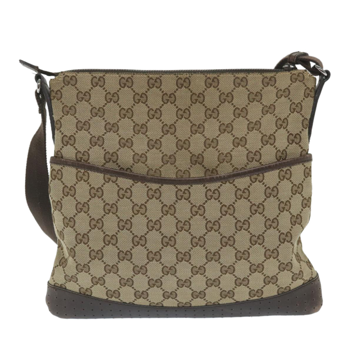 GUCCI GG Canvas Shoulder Bag Beige 145857 ep2095