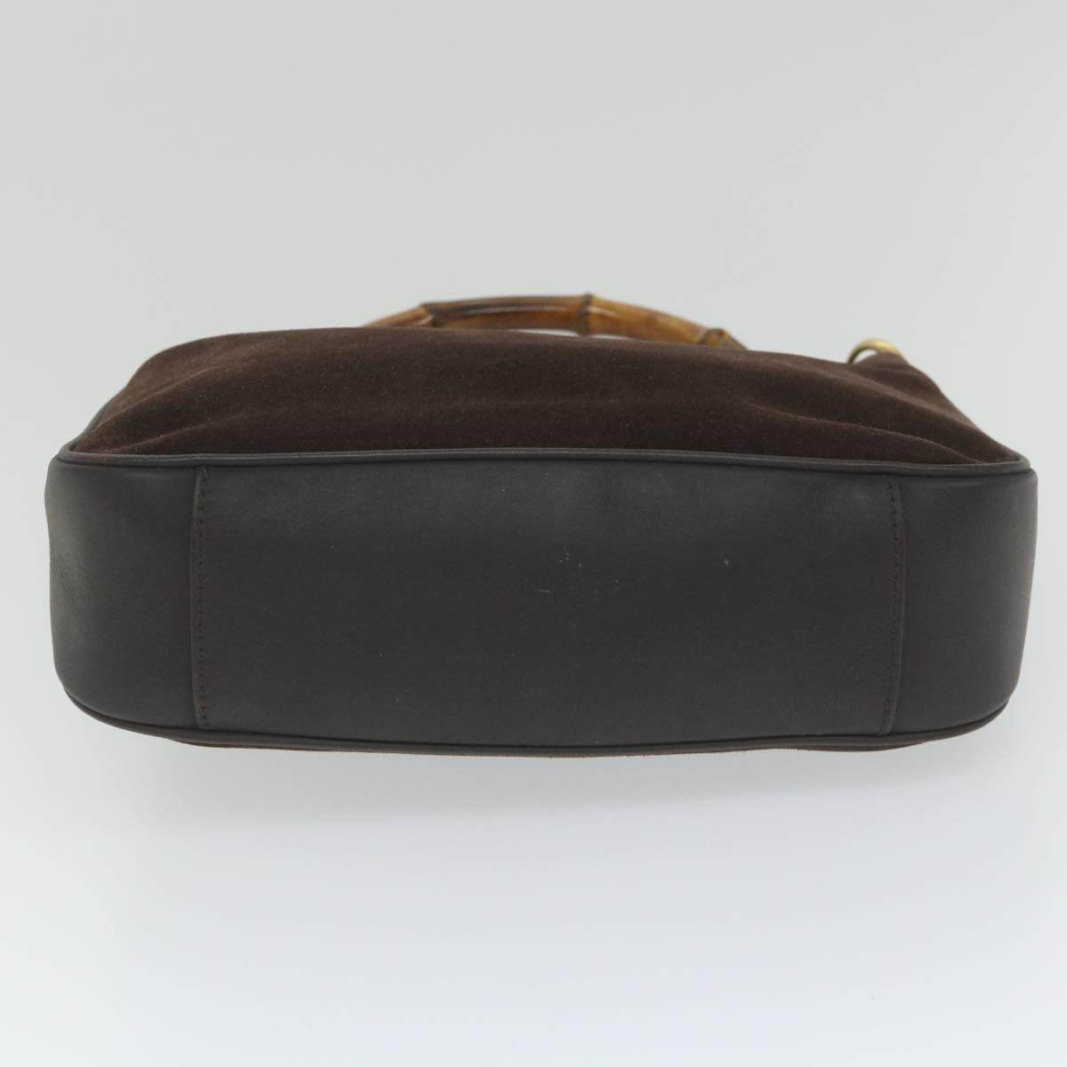 GUCCI Bamboo Shoulder Bag Suede 2way Brown 001 3754 1638 ep2097