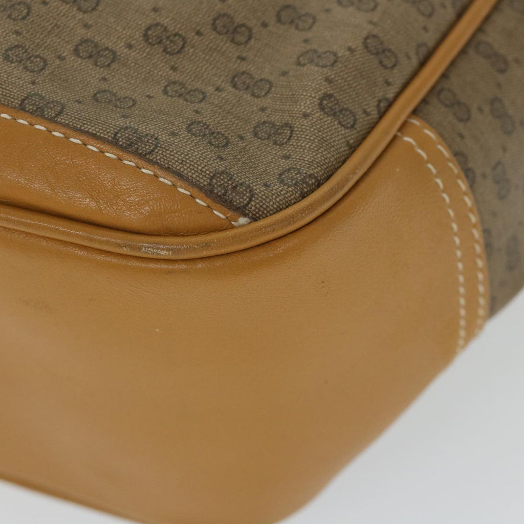GUCCI Micro GG Supreme Tote Bag PVC Leather Brown 002 115 0207 ep2099