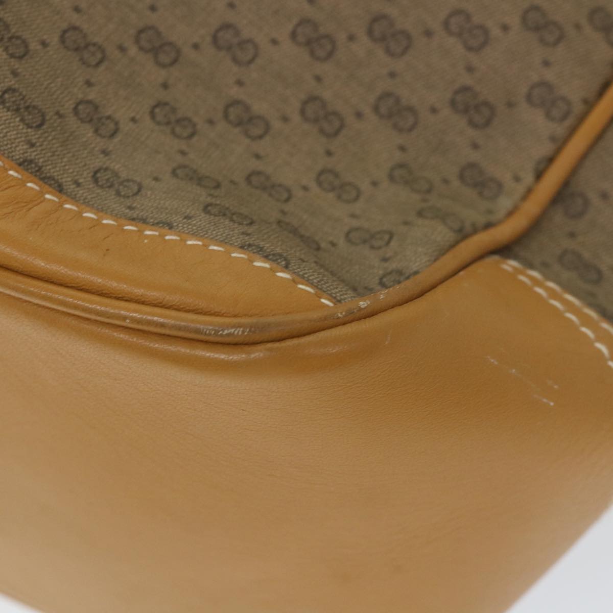 GUCCI Micro GG Supreme Tote Bag PVC Leather Brown 002 115 0207 ep2099