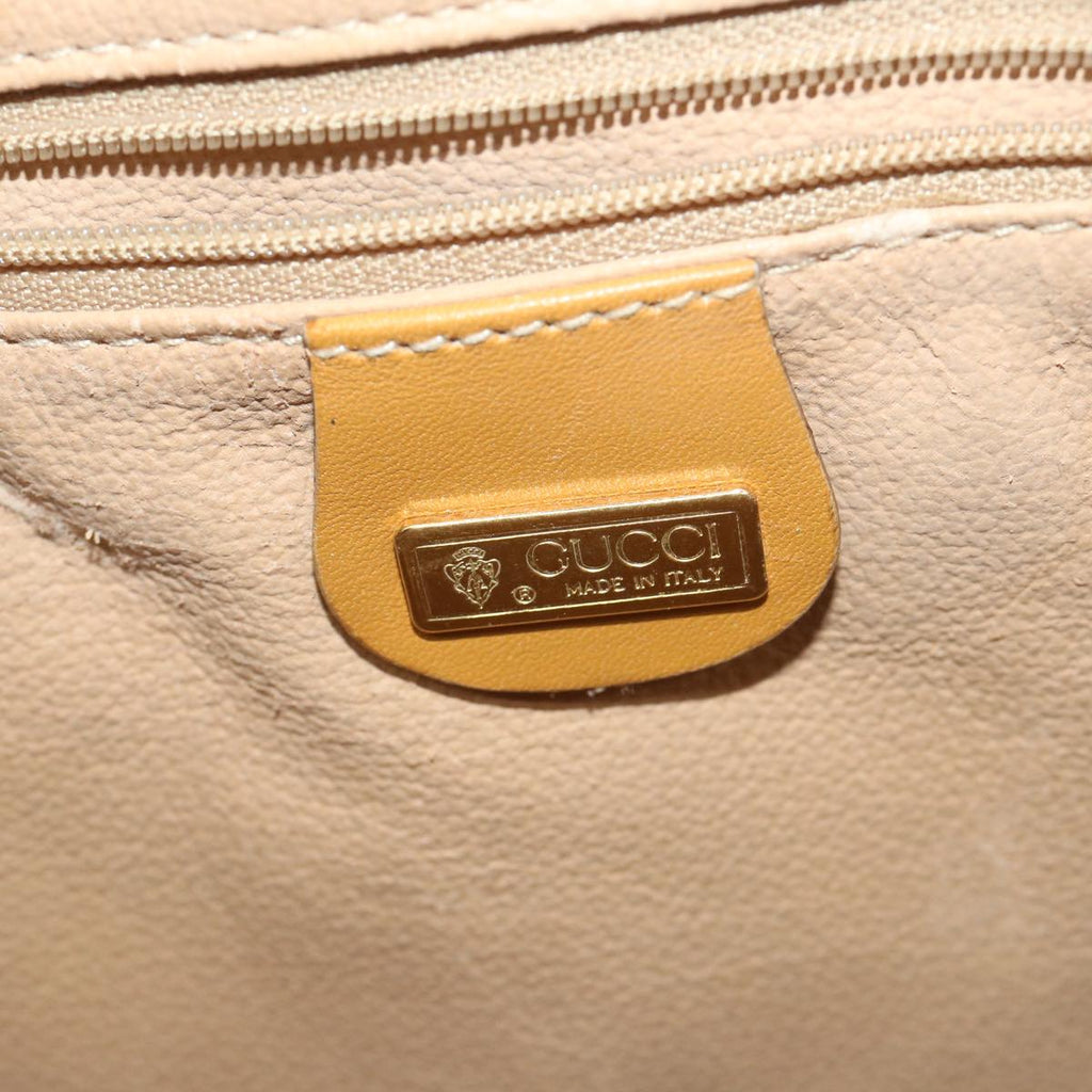 GUCCI Micro GG Supreme Tote Bag PVC Leather Brown 002 115 0207 ep2099