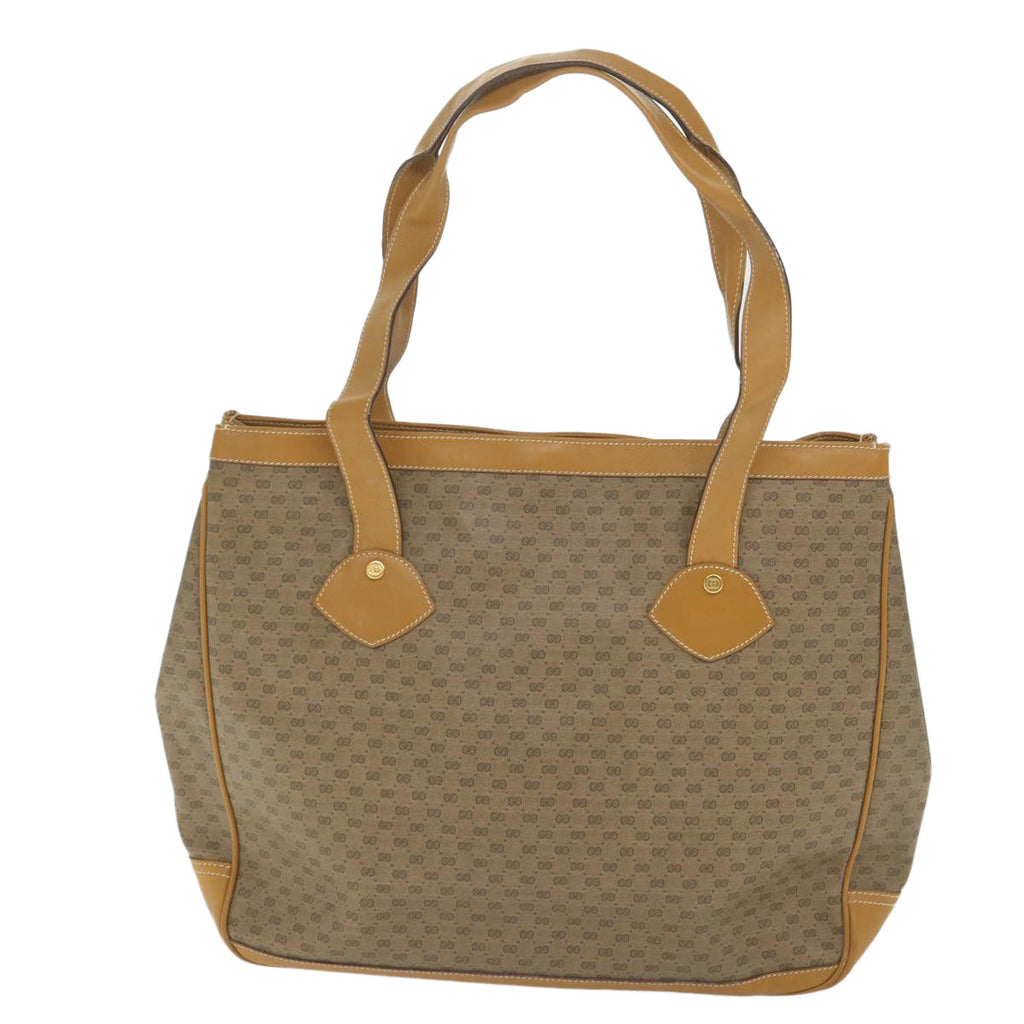 GUCCI Micro GG Supreme Tote Bag PVC Leather Brown 002 115 0207 ep2099
