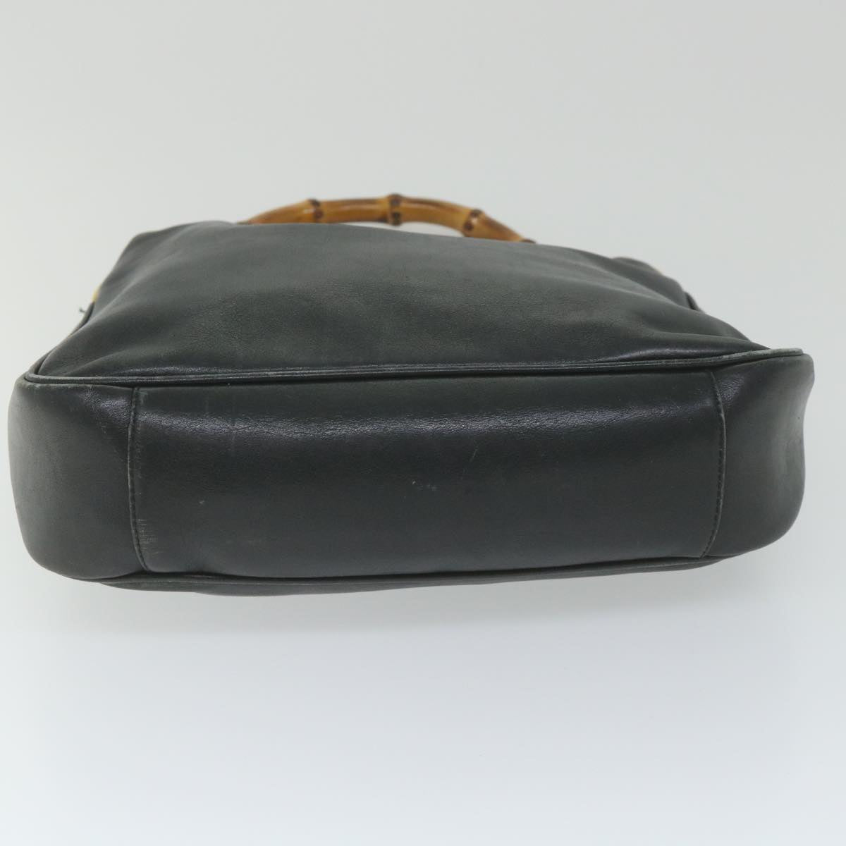 GUCCI Bamboo Shoulder Bag Leather Black 001 1638 3754 ep2137