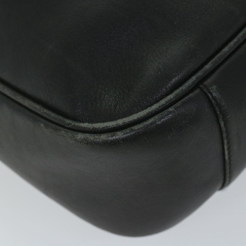GUCCI Bamboo Shoulder Bag Leather Black 001 1638 3754 ep2137