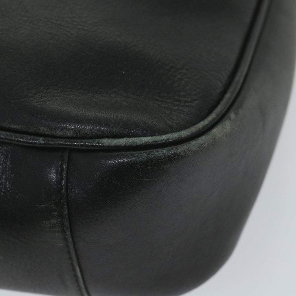 GUCCI Bamboo Shoulder Bag Leather Black 001 1638 3754 ep2137