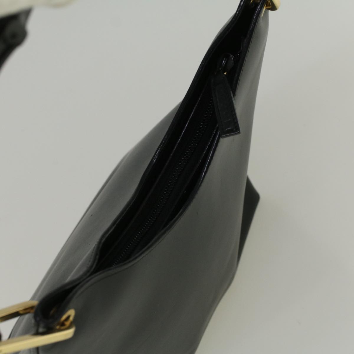 GUCCI Bamboo Shoulder Bag Leather Black 001 3007 3754 ep2141