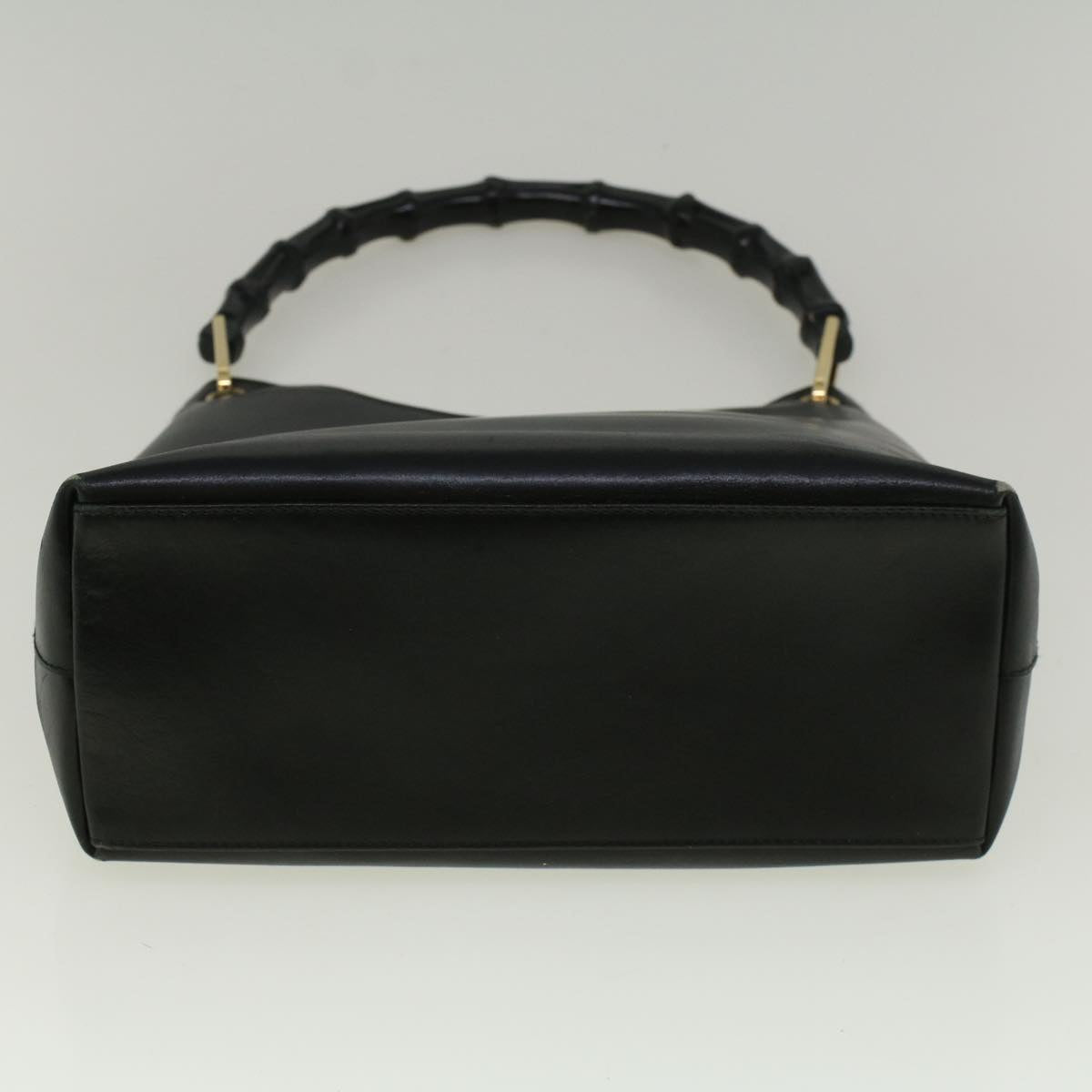 GUCCI Bamboo Shoulder Bag Leather Black 001 3007 3754 ep2141