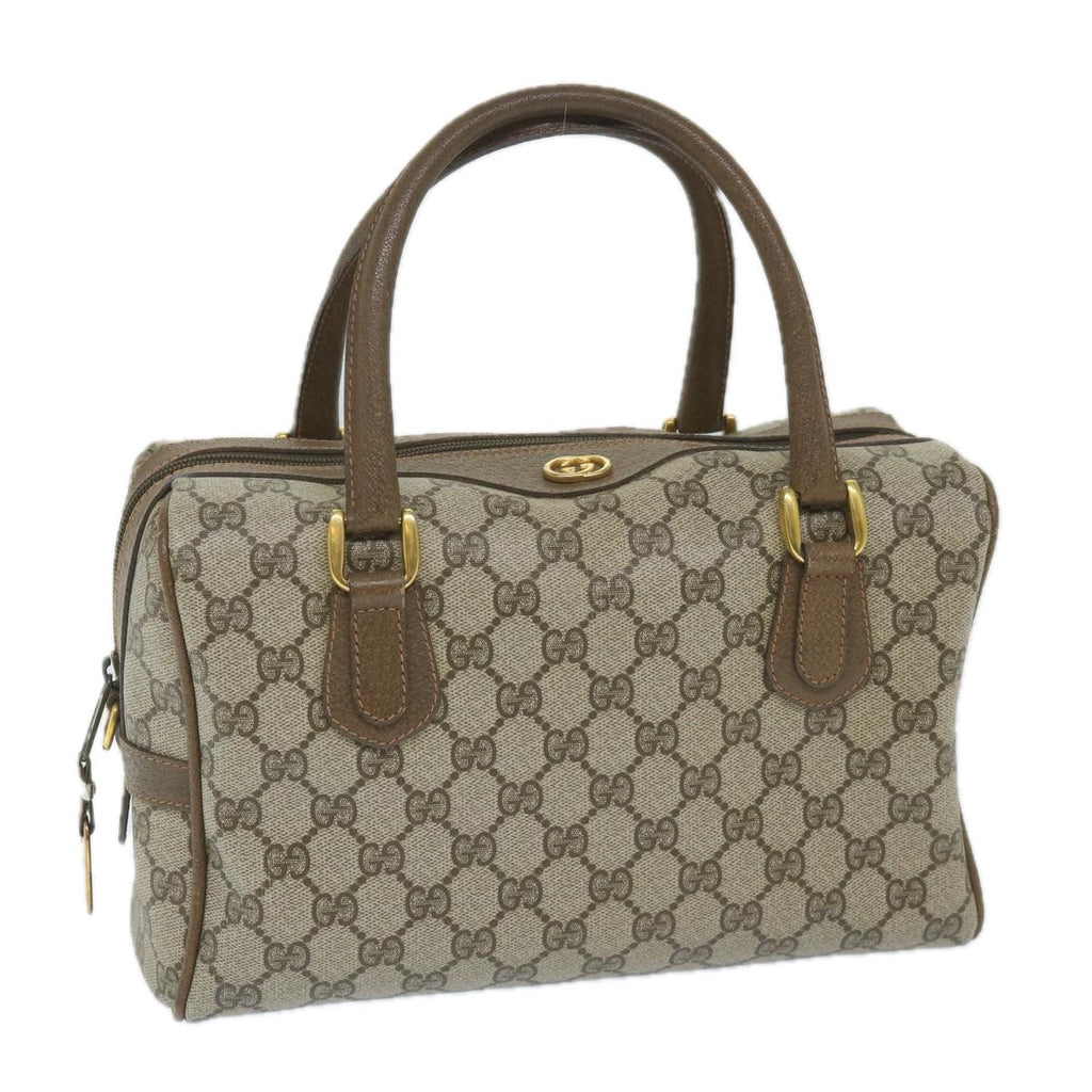 GUCCI GG Supreme Boston Bag PVC Leather Beige 002 58 4422 ep2144