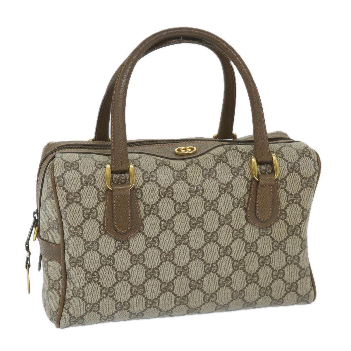GUCCI GG Supreme Boston Bag PVC Leather Beige 002 58 4422 ep2144