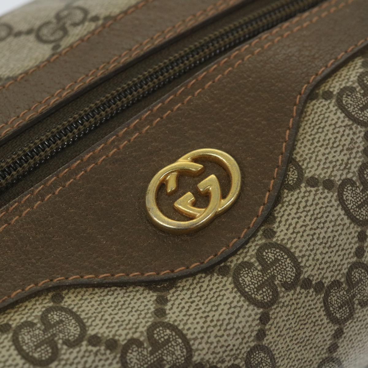 GUCCI GG Supreme Boston Bag PVC Leather Beige 002 58 4422 ep2144