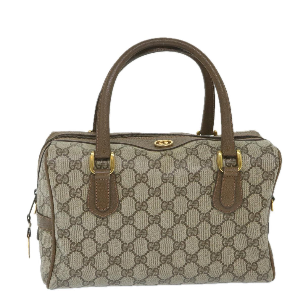 GUCCI GG Supreme Boston Bag PVC Leather Beige 002 58 4422 ep2144