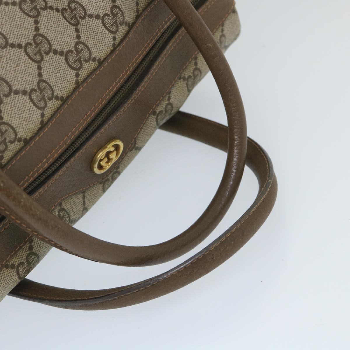 GUCCI GG Supreme Boston Bag PVC Leather Beige 002 58 4422 ep2144