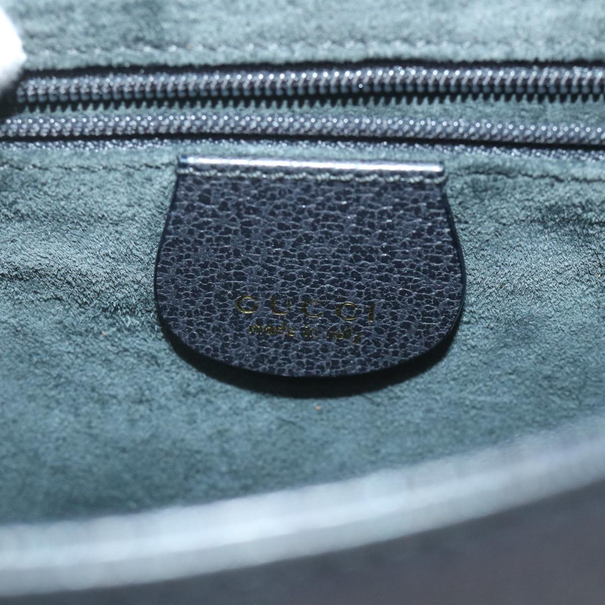 GUCCI Bamboo Hand Bag Leather Gray 001 3444 1887 ep2165