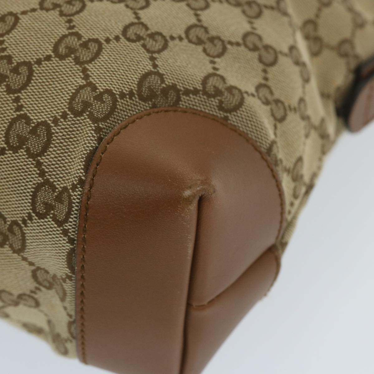 GUCCI GG Canvas Web Sherry Line Shoulder Bag Beige Red Green 337598 ep2170