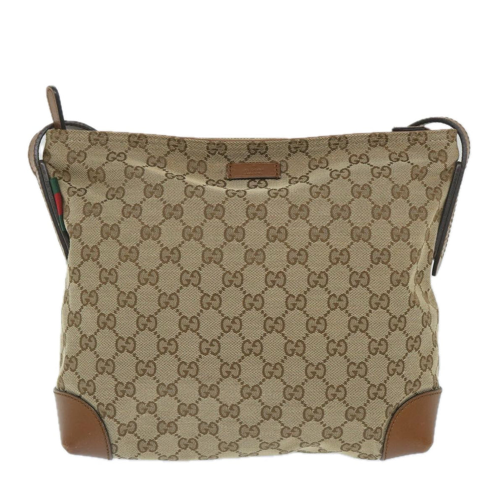 GUCCI GG Canvas Web Sherry Line Shoulder Bag Beige Red Green 337598 ep2170