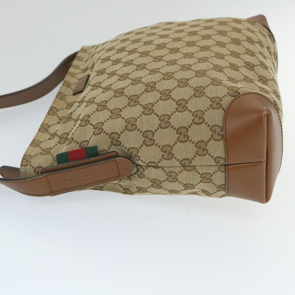 GUCCI GG Canvas Web Sherry Line Shoulder Bag Beige Red Green 337598 ep2170