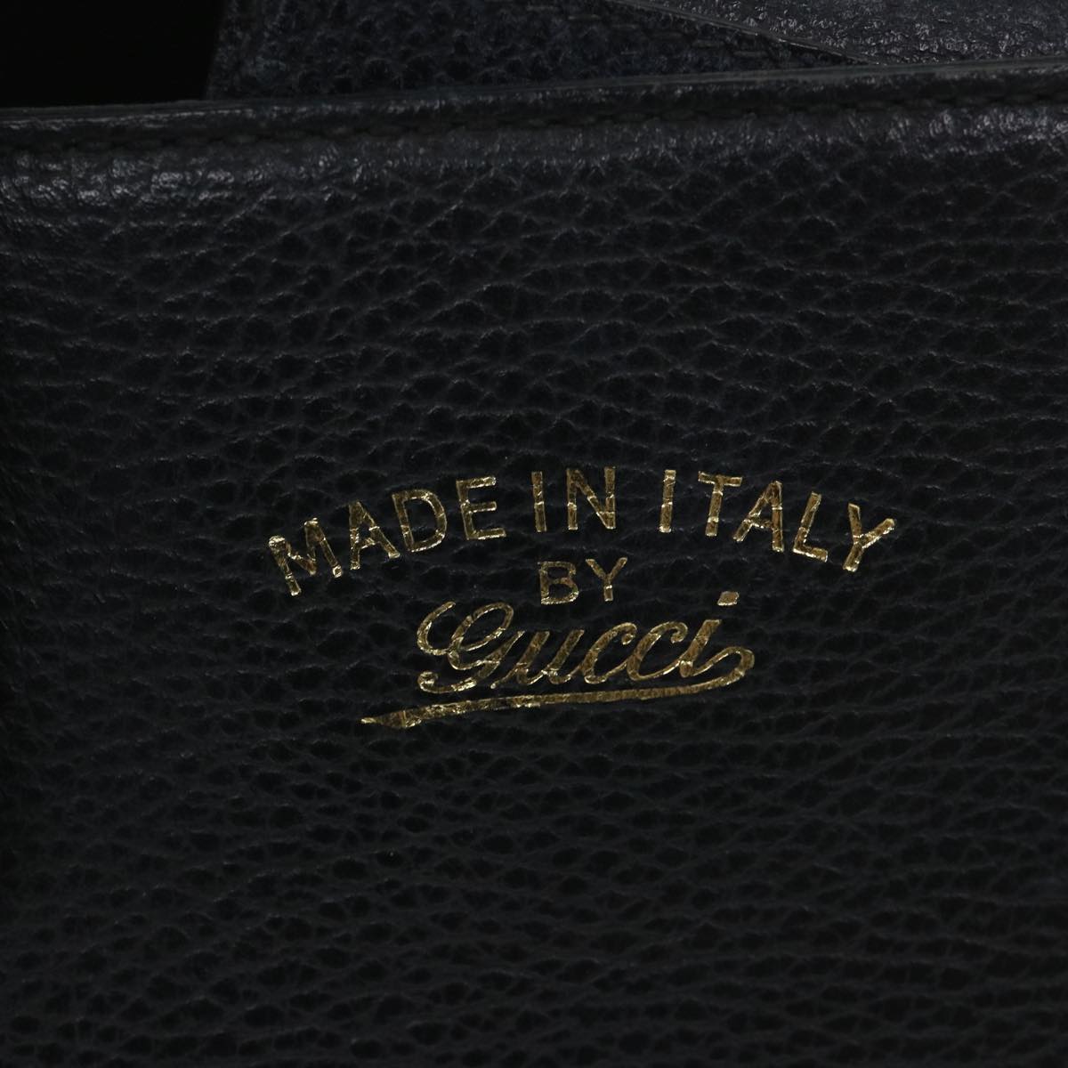 GUCCI Swing Shoulder Bag Leather Black 354408 ep2176