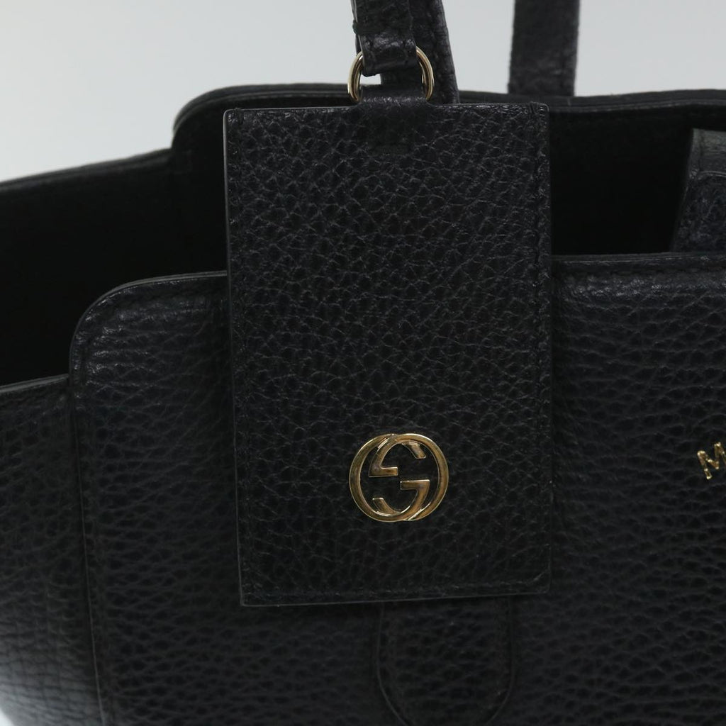 GUCCI Swing Shoulder Bag Leather Black 354408 ep2176
