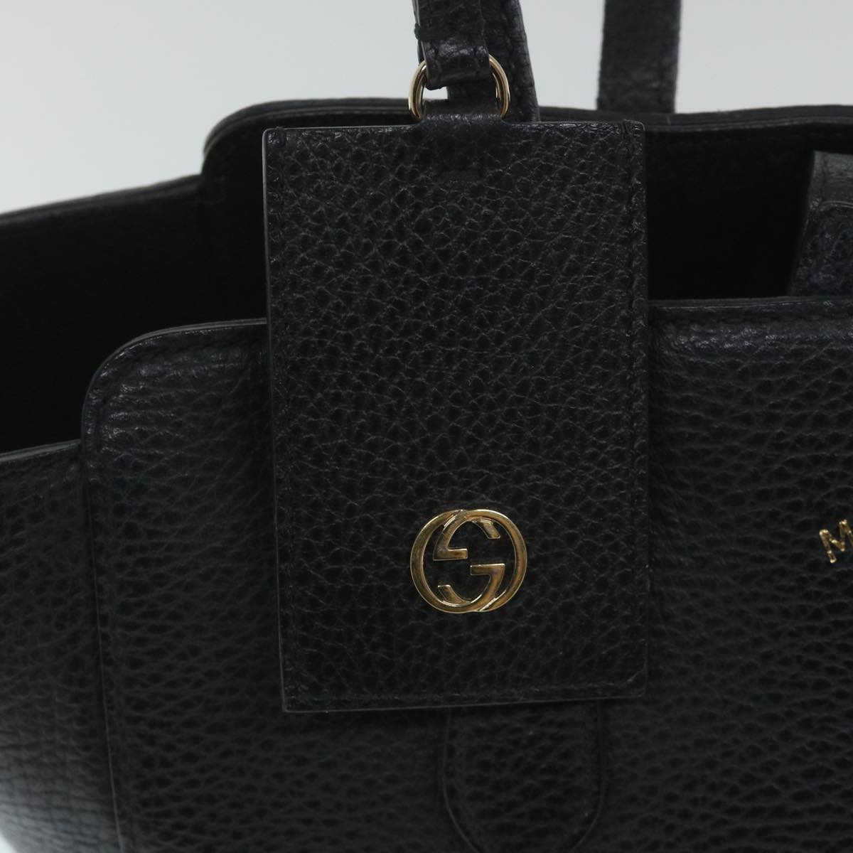 GUCCI Swing Shoulder Bag Leather Black 354408 ep2176