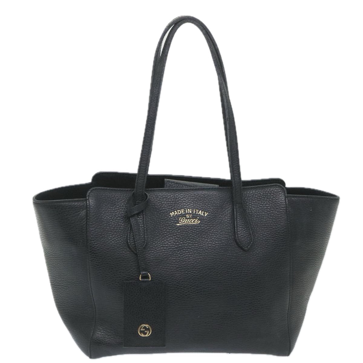 GUCCI Swing Shoulder Bag Leather Black 354408 ep2176