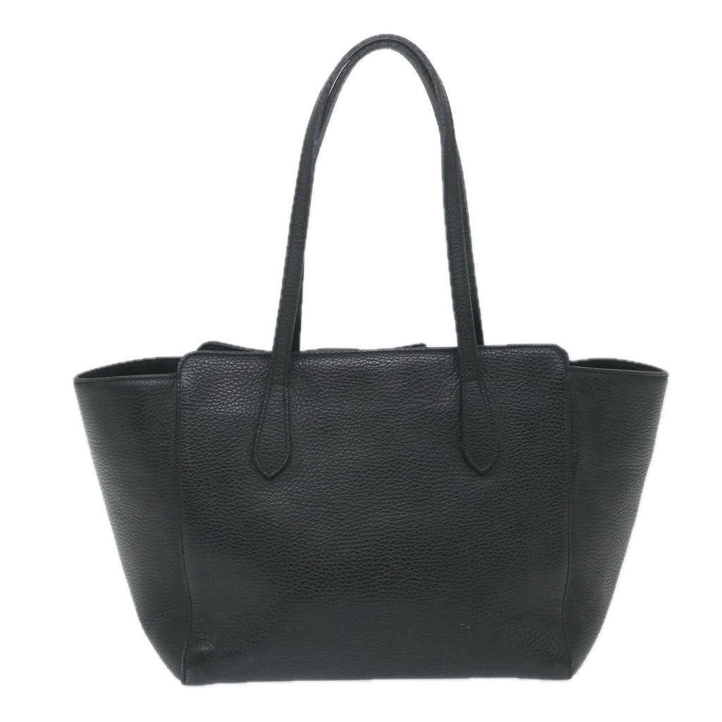 GUCCI Swing Shoulder Bag Leather Black 354408 ep2176