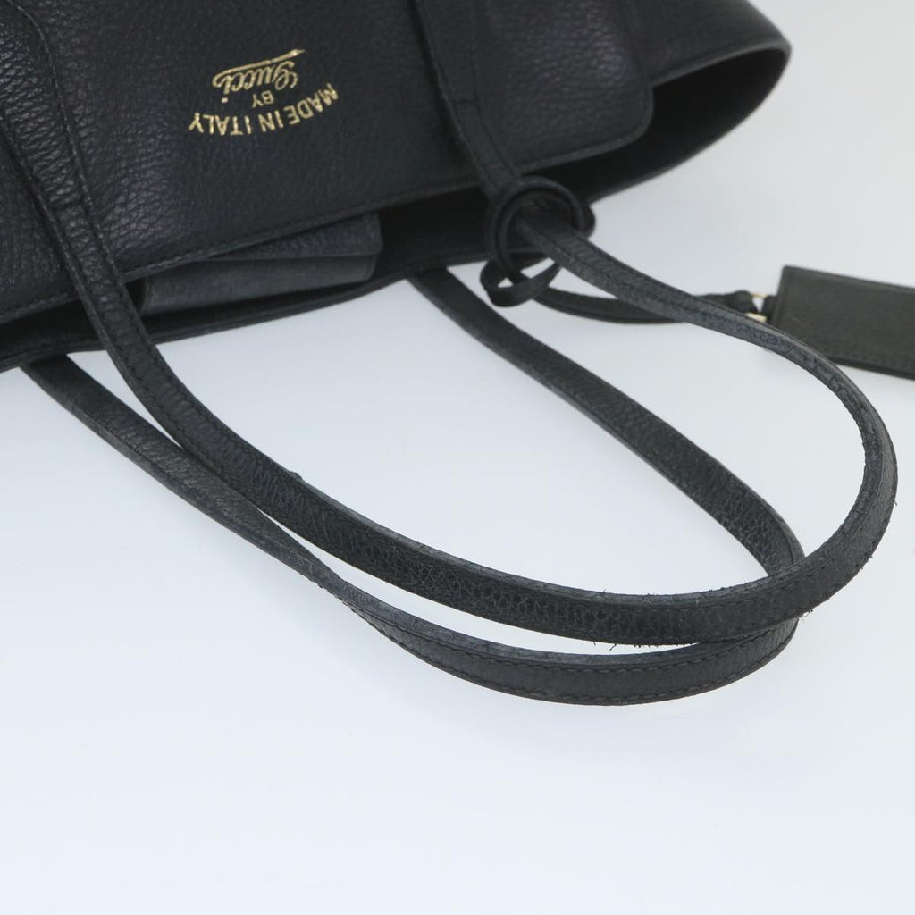 GUCCI Swing Shoulder Bag Leather Black 354408 ep2176