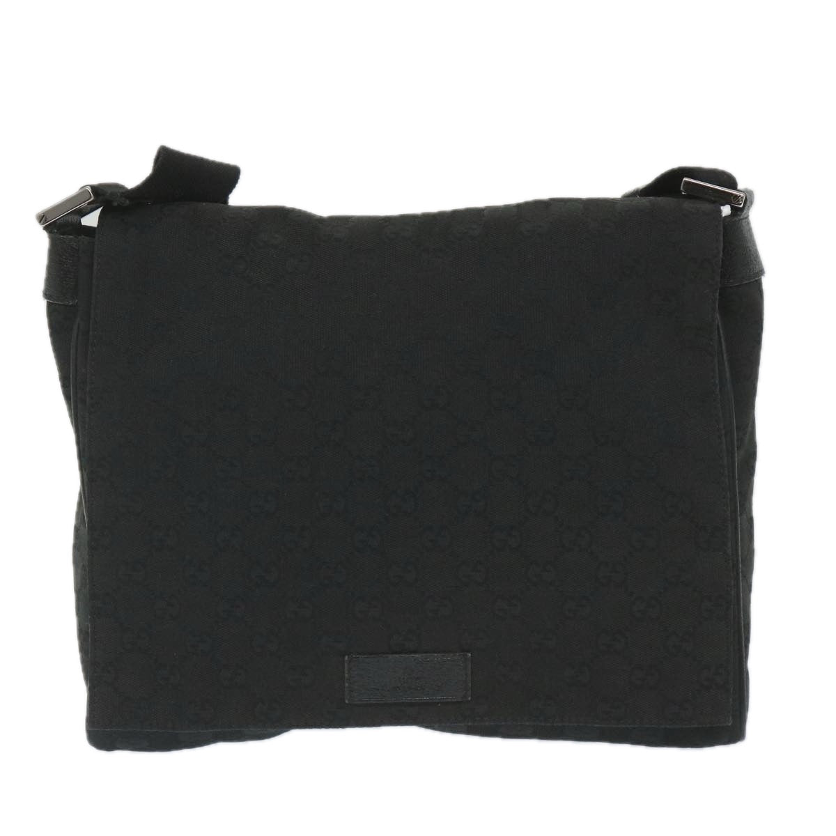 GUCCI GG Canvas Shoulder Bag Black 146236 ep2179