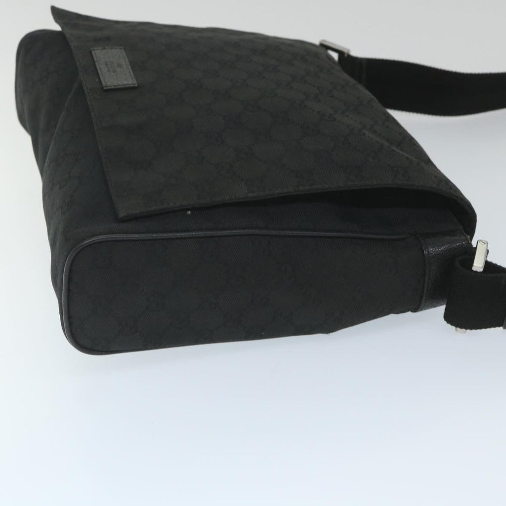 GUCCI GG Canvas Shoulder Bag Black 146236 ep2179