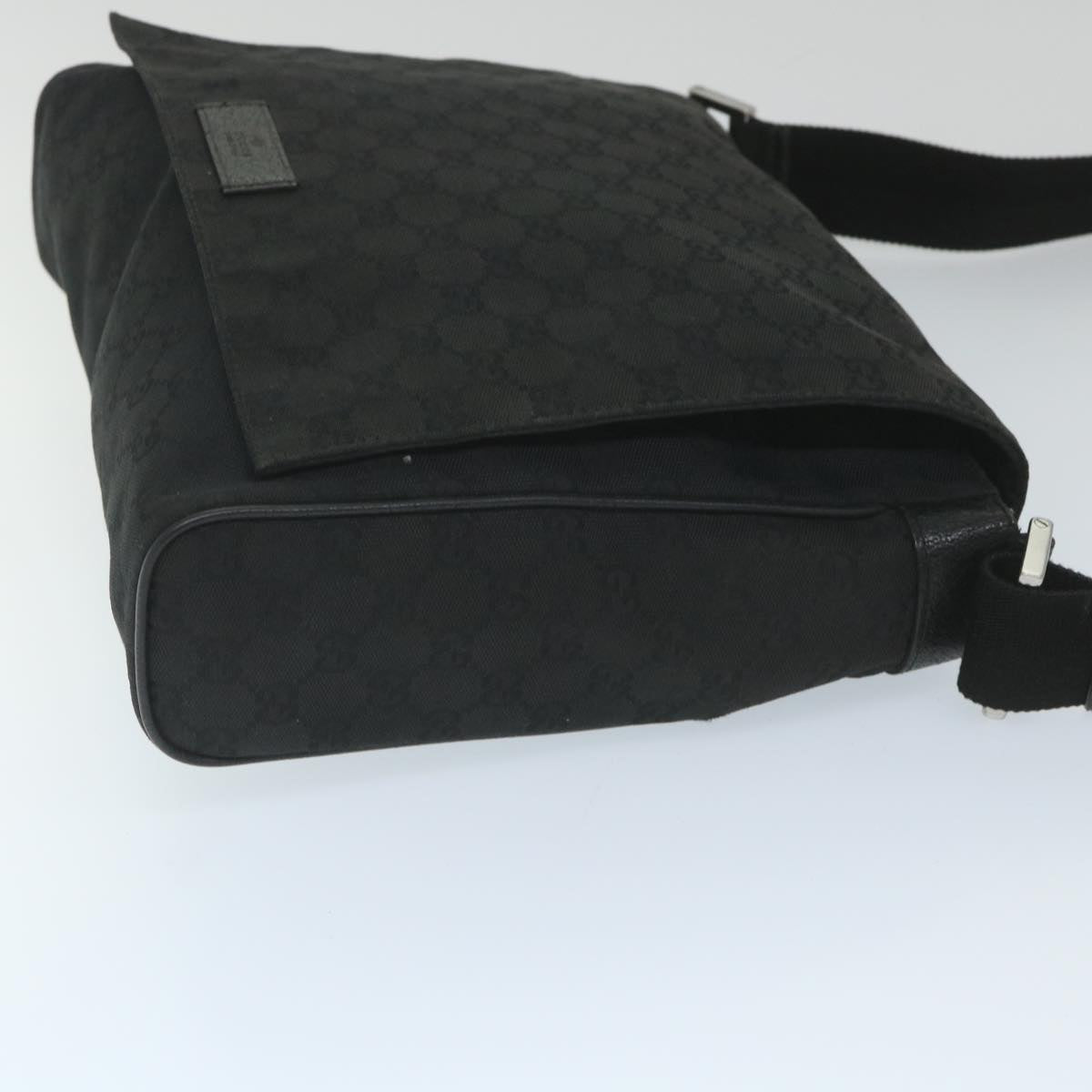 GUCCI GG Canvas Shoulder Bag Black 146236 ep2179