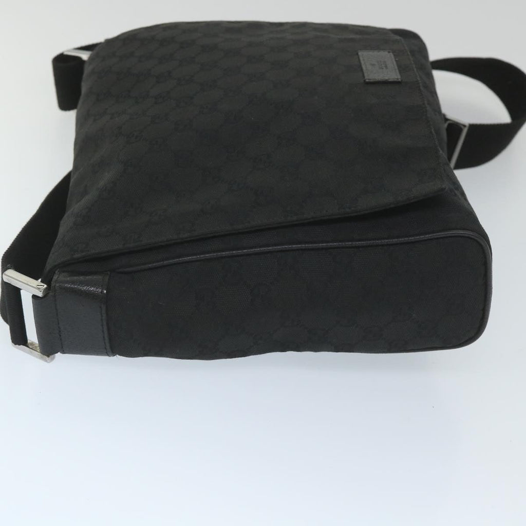 GUCCI GG Canvas Shoulder Bag Black 146236 ep2179