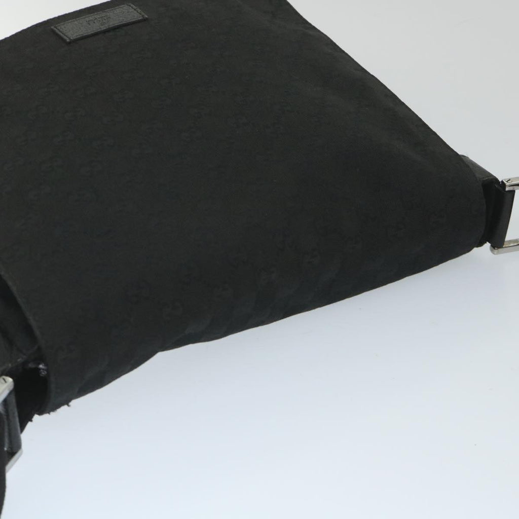 GUCCI GG Canvas Shoulder Bag Black 146236 ep2179