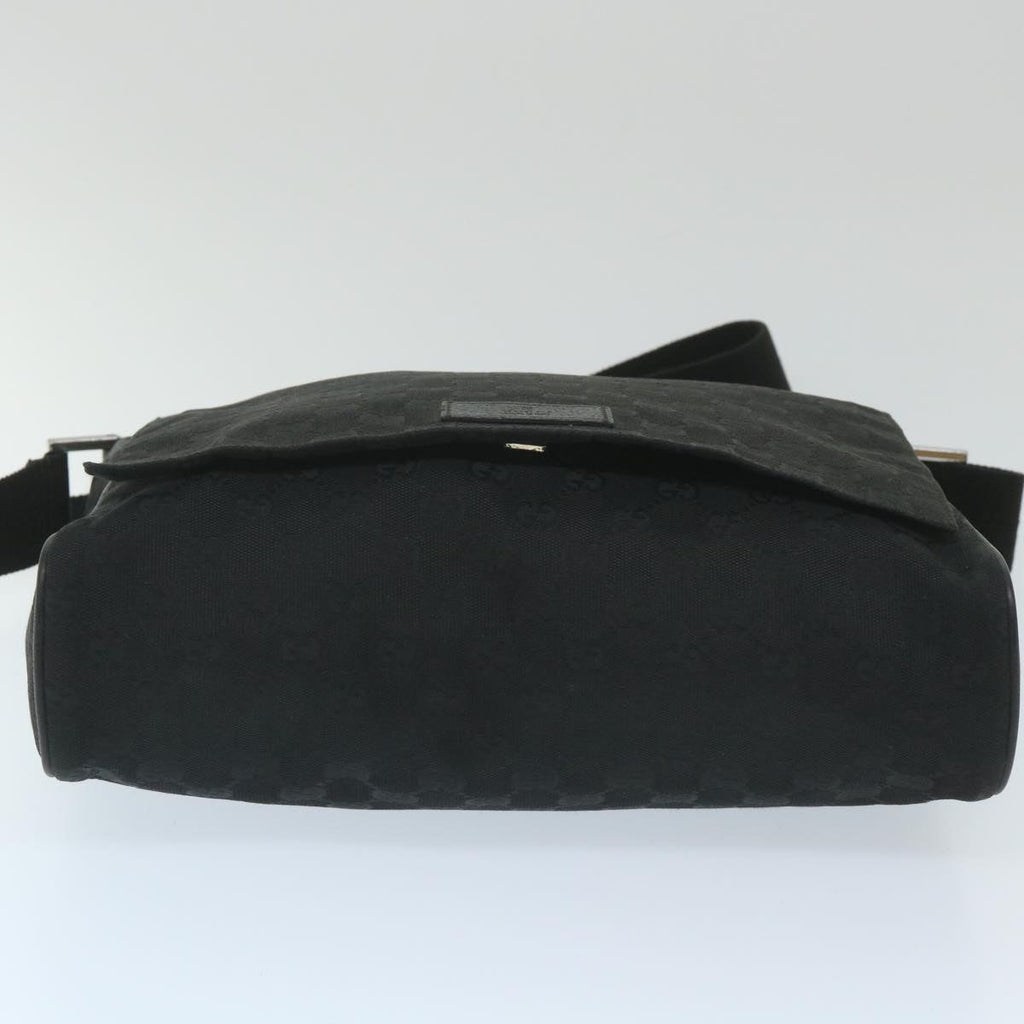 GUCCI GG Canvas Shoulder Bag Black 146236 ep2179