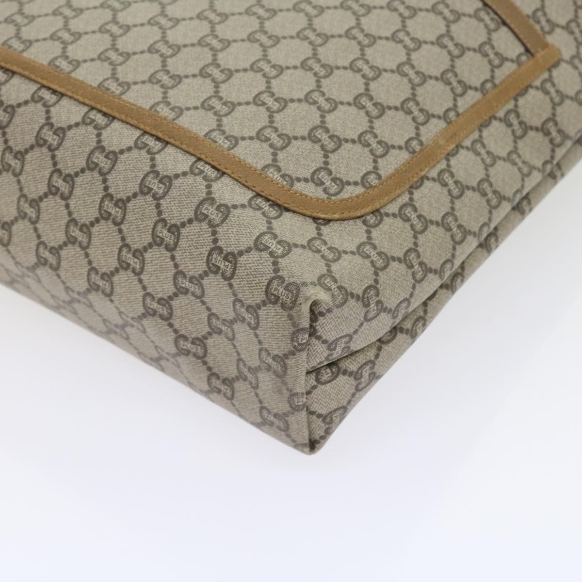 GUCCI GG Plus Supreme Web Sherry Line Tote Bag Beige Red Green ep2191