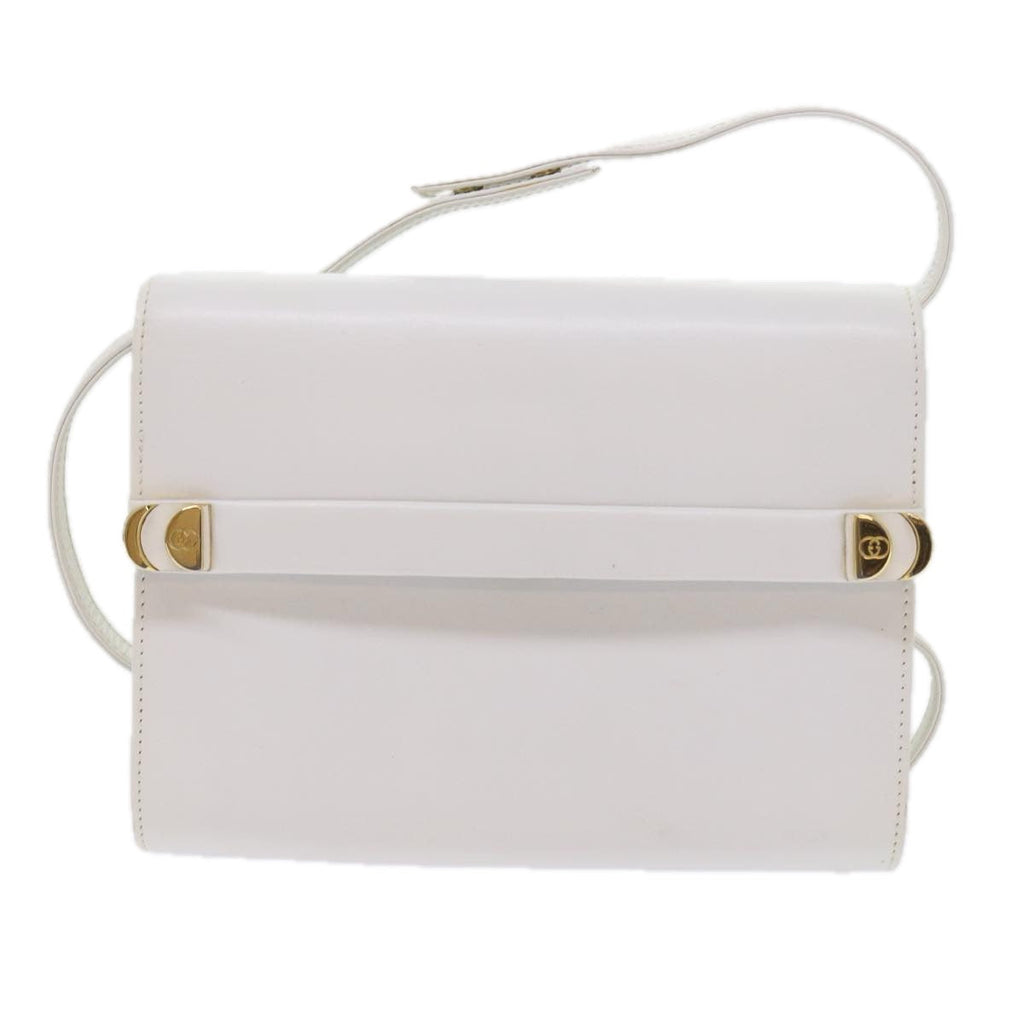GUCCI Shoulder Bag Leather White 004 056 0209 ep2193