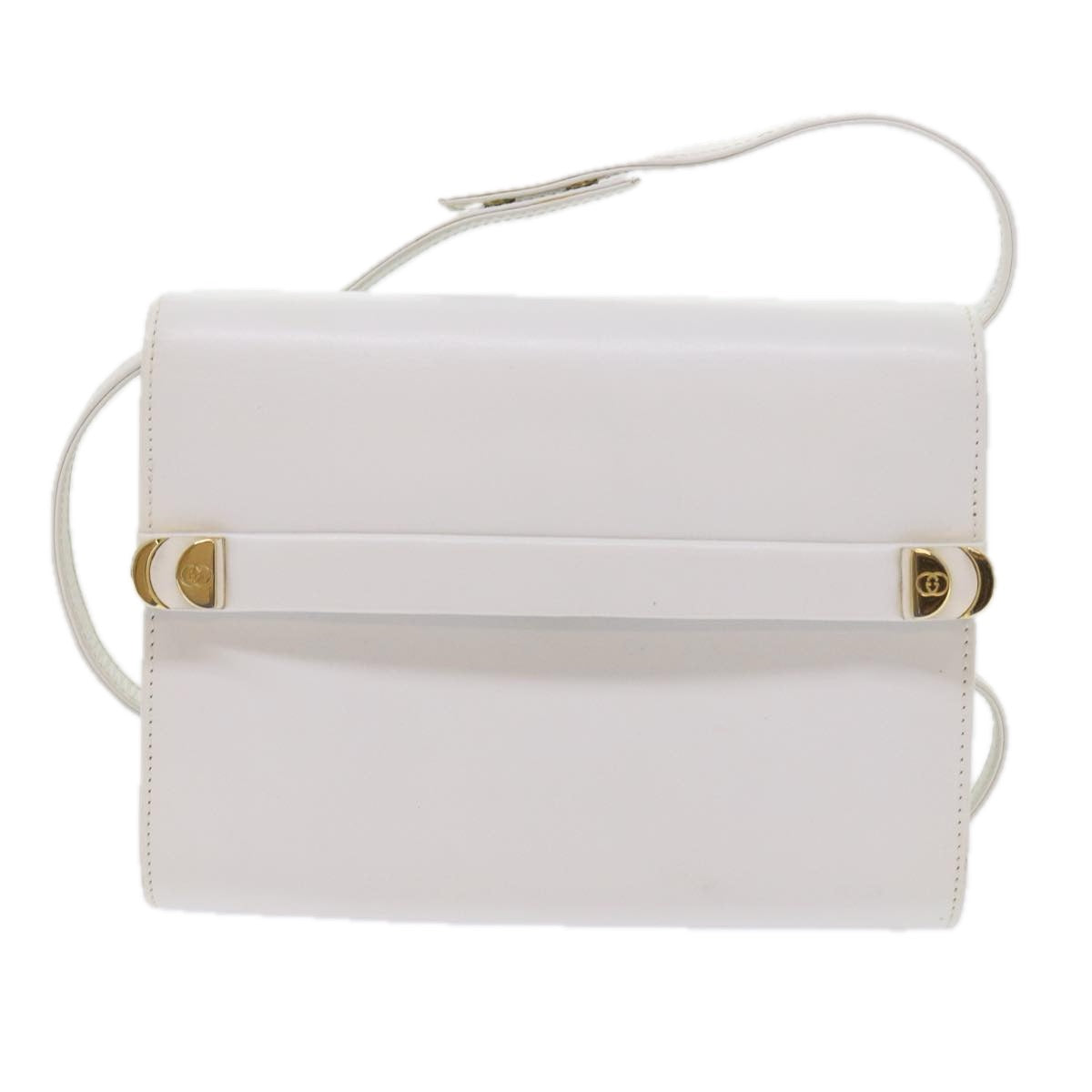 GUCCI Shoulder Bag Leather White 004 056 0209 ep2193