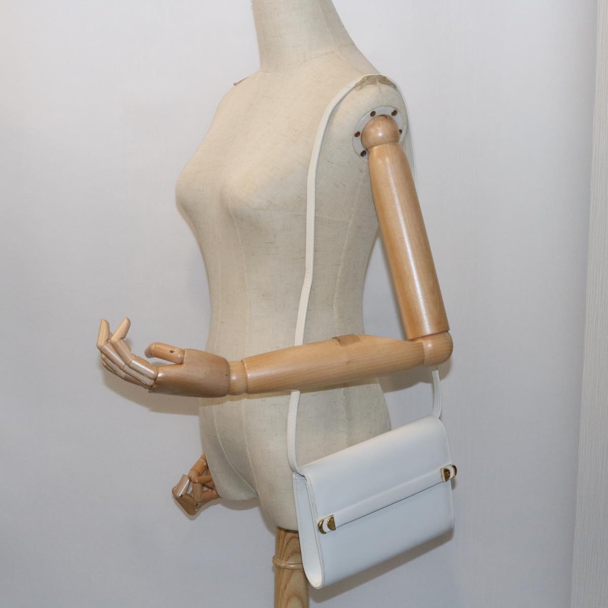 GUCCI Shoulder Bag Leather White 004 056 0209 ep2193